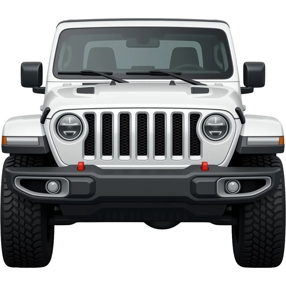 Beefed up White 2023 Jeep Gladiator with a Sundowner top emoji
