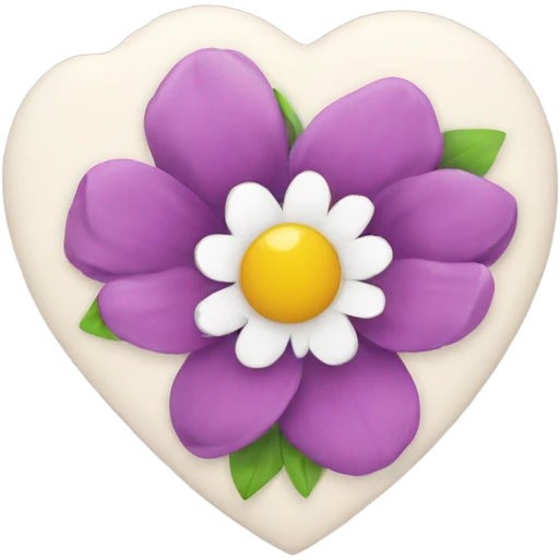 heart, flower emoji