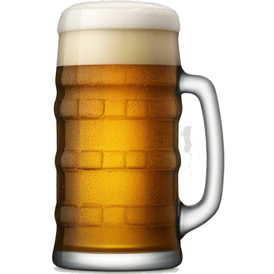 Weißbier Glas gefüllt mit bier emoji