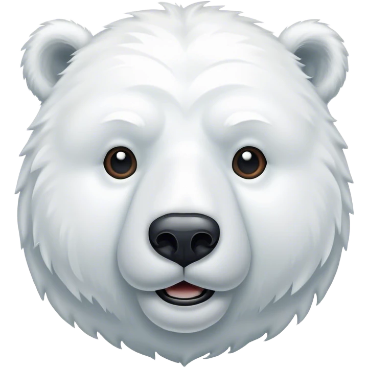 Polarbear with moustache emoji