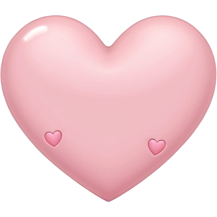 light pink heart with small hearts around it emoji