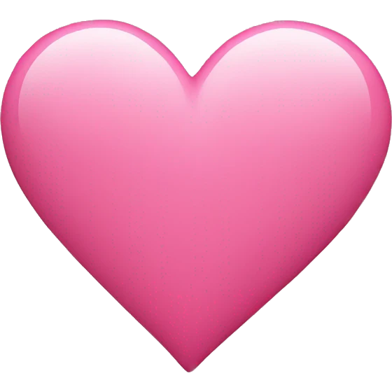 Pink simple heart emoji