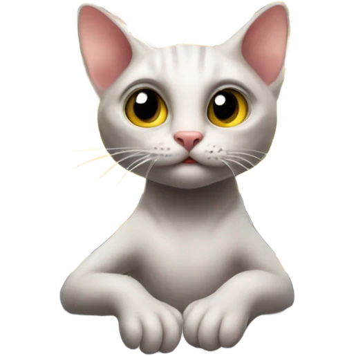 Hairless cat playing a slot machine  emoji