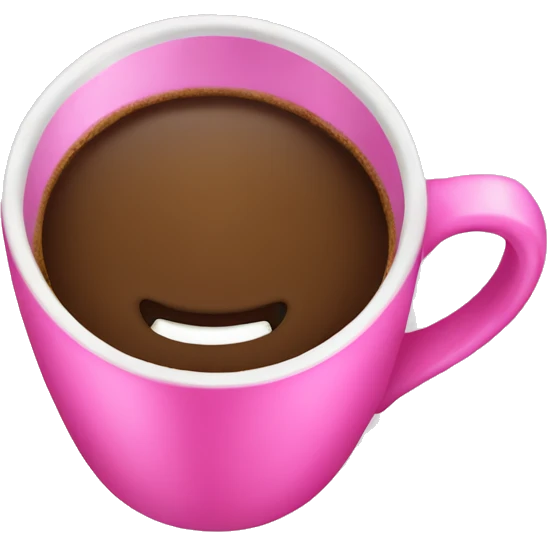 pink cup of coffee  emoji