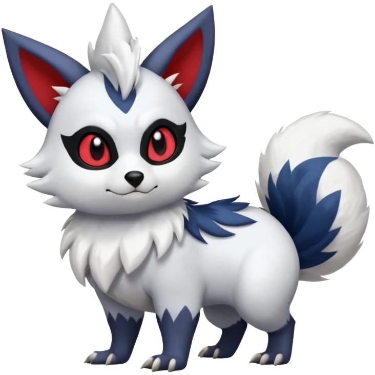 furry flurry Absol-Zorua-Furret-Zangoose-Chinchilla-fusion-animal-Fakémon-hybrid-creature  emoji