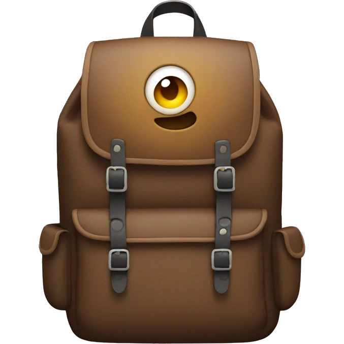 backpack with eyes emoji