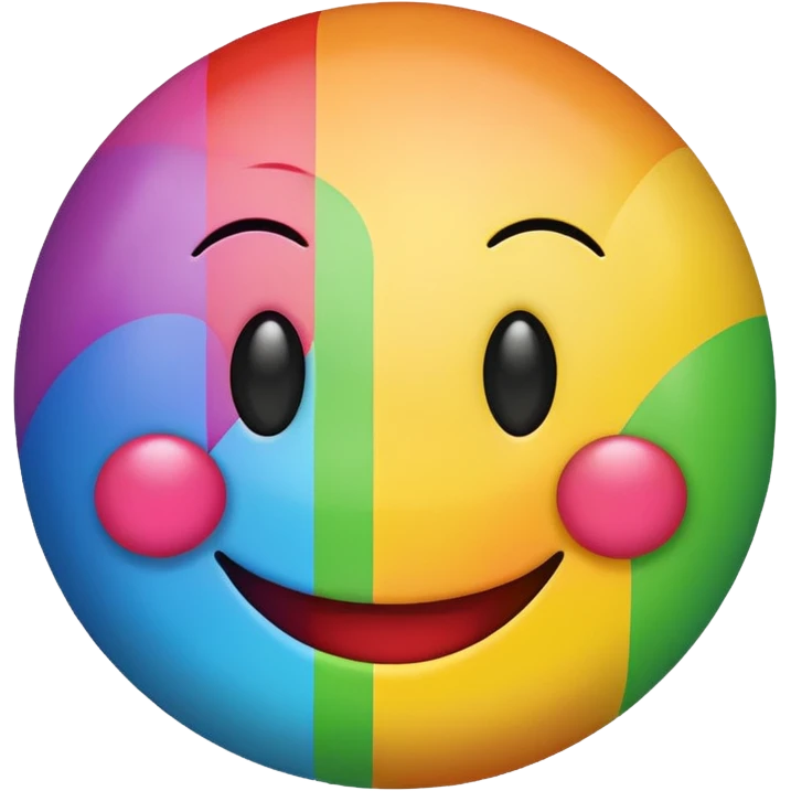 rainbow smiley face emoji