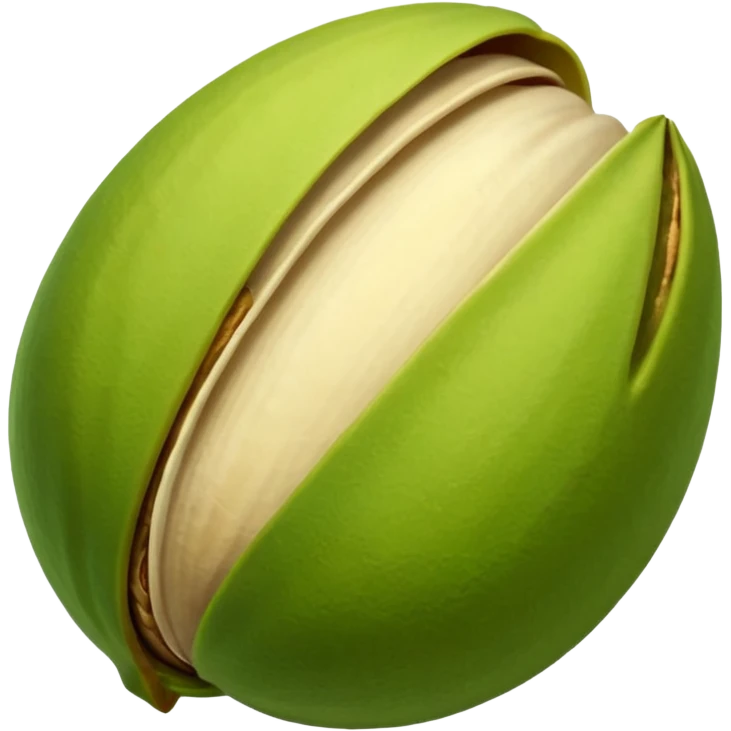 pistachio with shall emoji