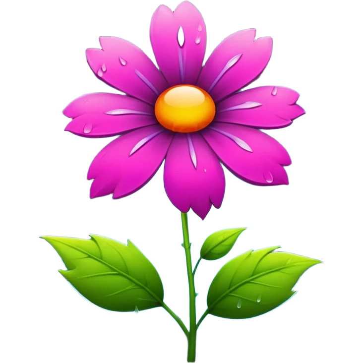 thunder and flower emoji