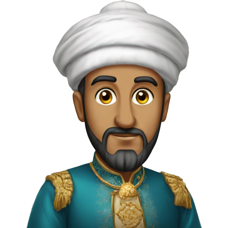 Suleiman the Magnificent in Ottoman clothing emoji