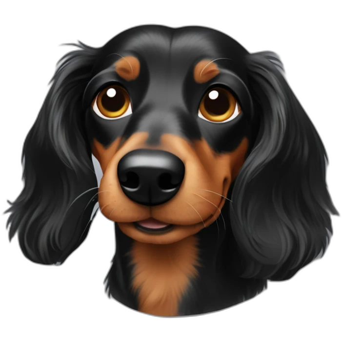 rough hair dachshund emoji