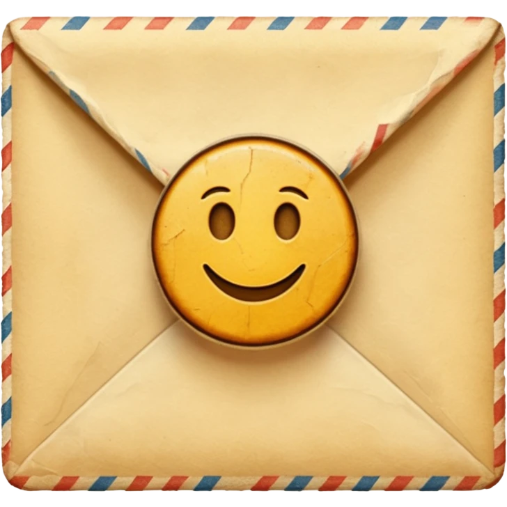Letter with stamp on it emoji