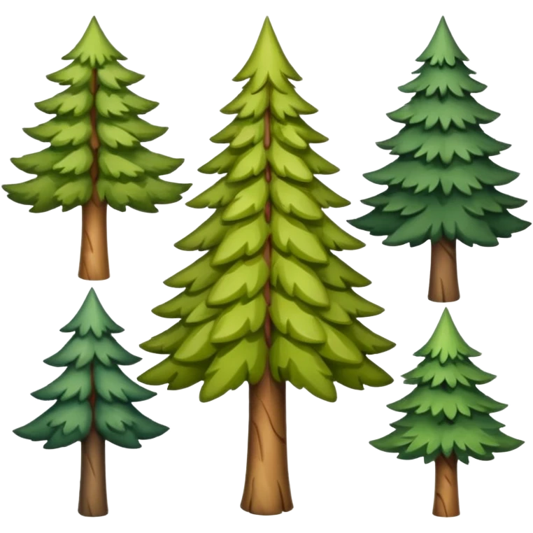 Cute, full-length tree emoji
birch, pine, oak, maple, spruce, poplar emoji