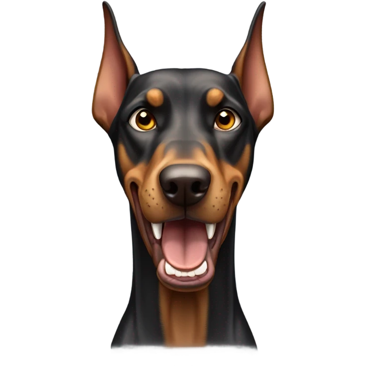 Growling dogerman emoji
