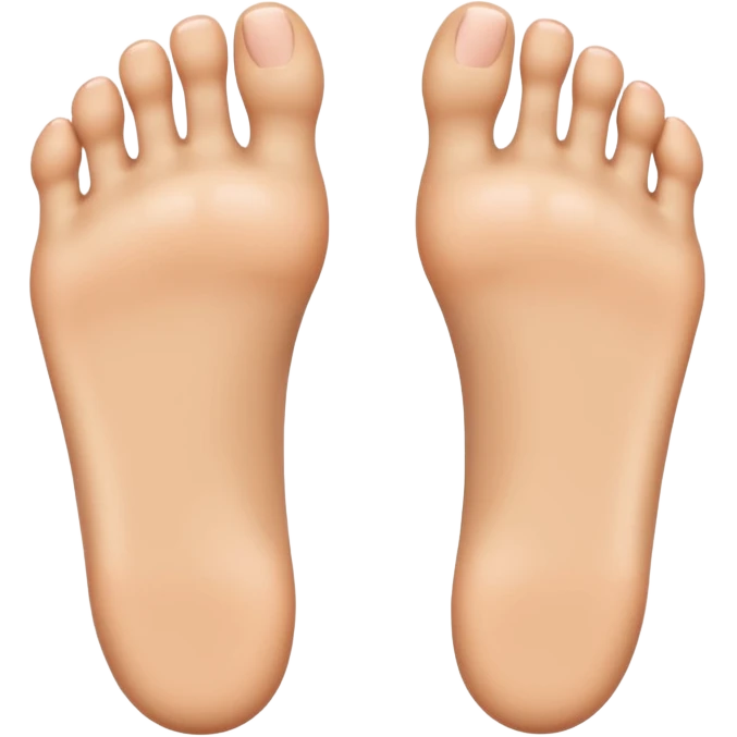 3d style feet emoji