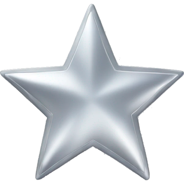 Silver star emoji