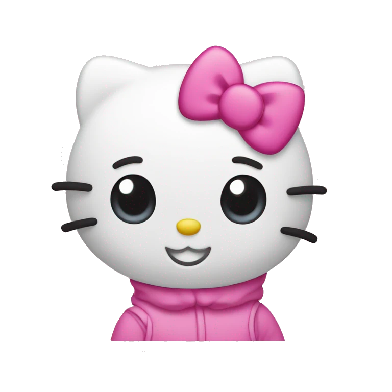 Hello Kitty pink emoji