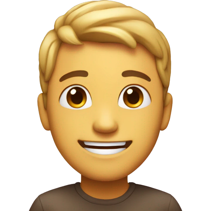 Happy with love emoji