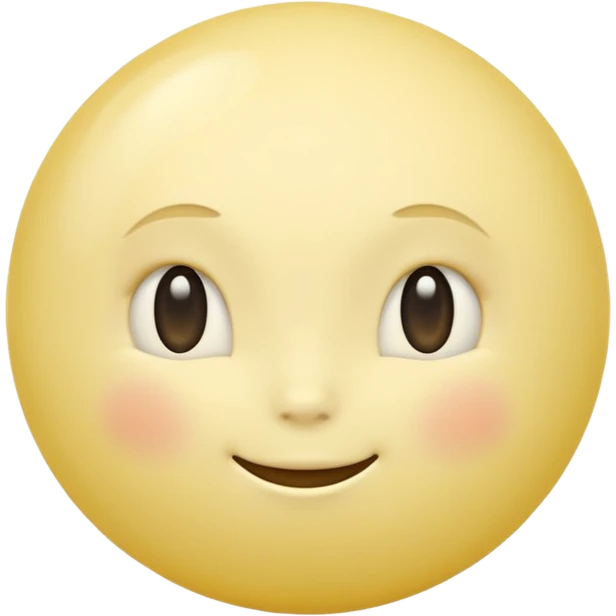 Venus planet emoji, pale grayish yellow sphere, soft hazy surface, smooth and featureless, simple and round, no text emoji