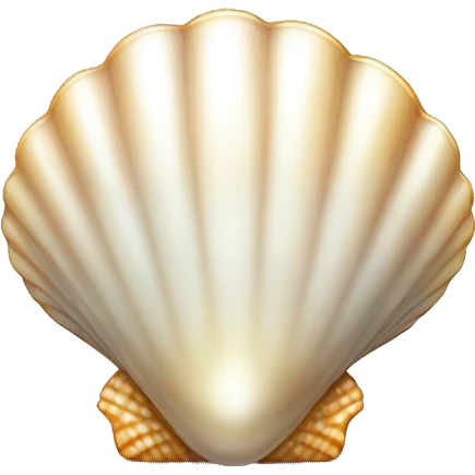 shell with pearl emoji