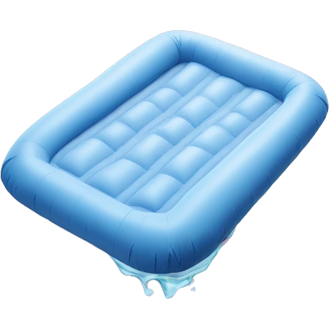 inflatable mattress on water emoji