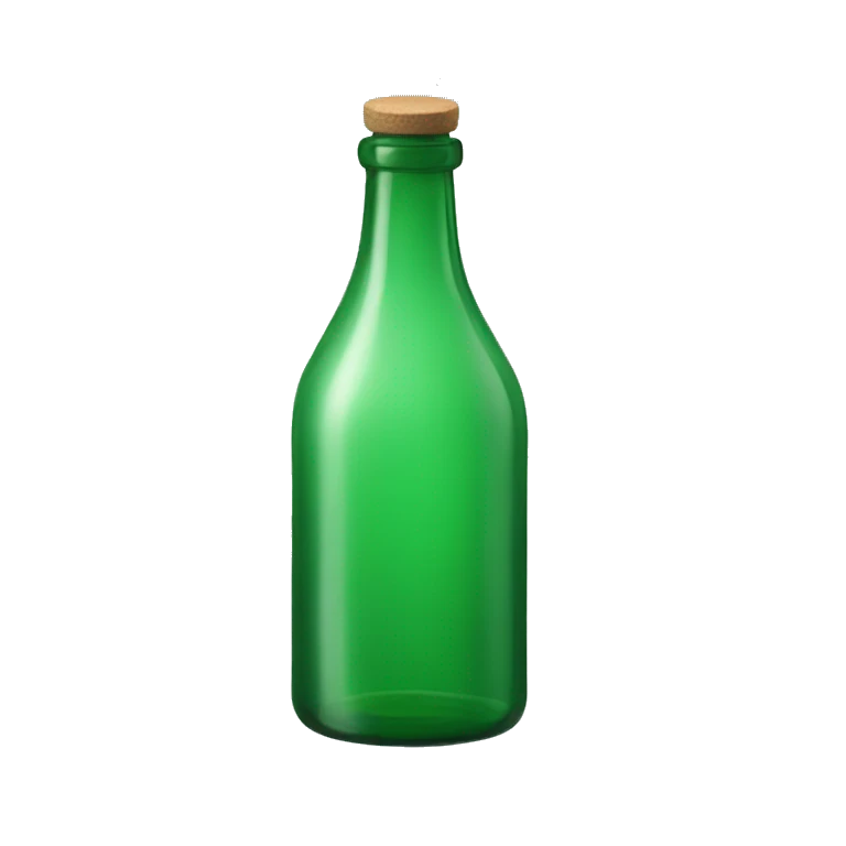 green glass bottle emoji