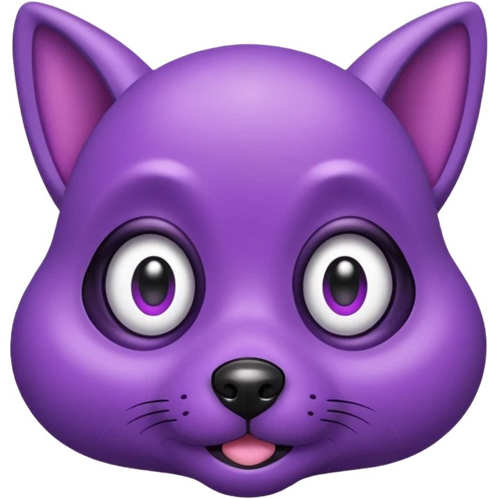 alien dog purple emoji