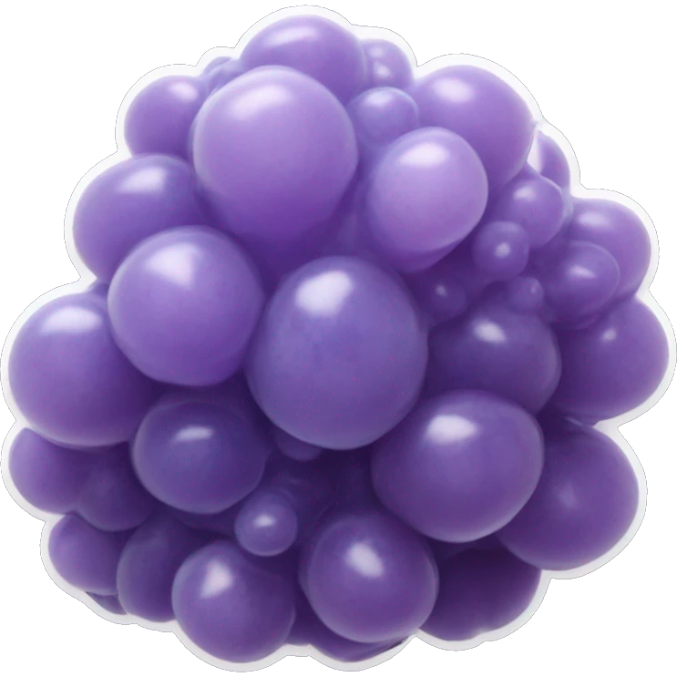 Realistic grape agate natural crystal emoji