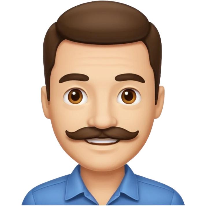 Smile with mustache  emoji