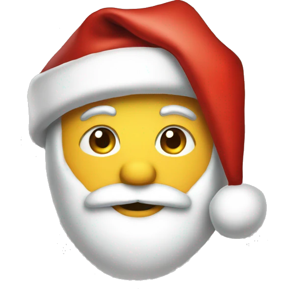 single Santa hat emoji
