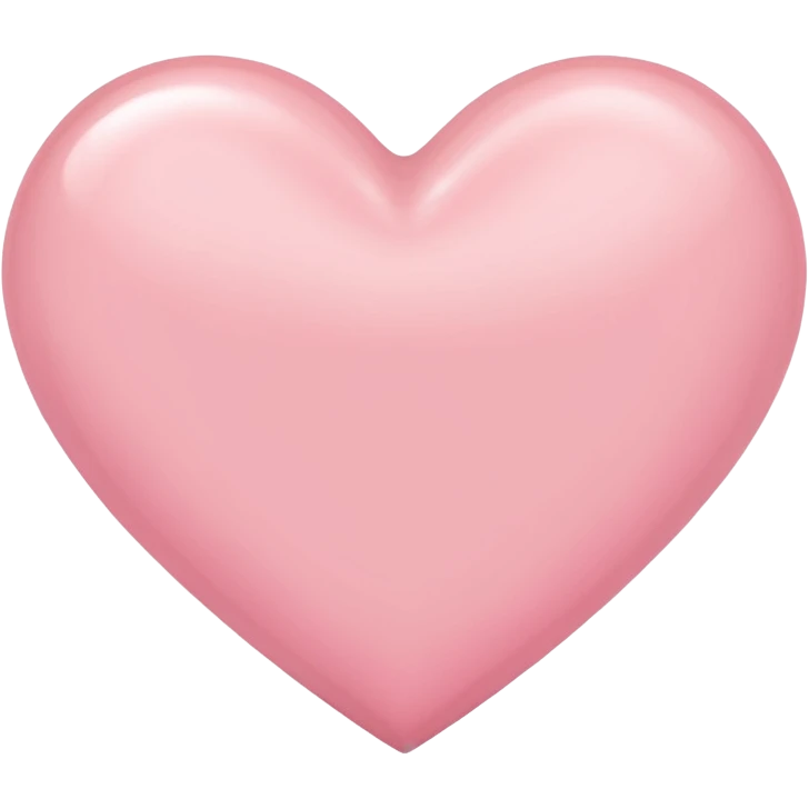 Light pink heart emoji