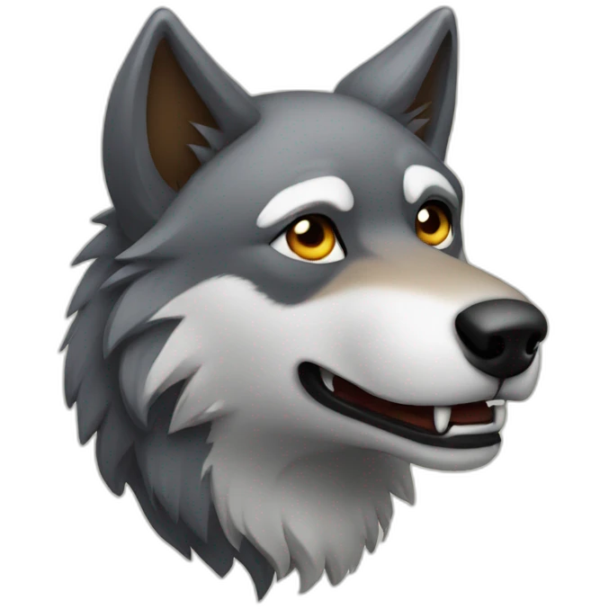 Wolf check mark tick emoji