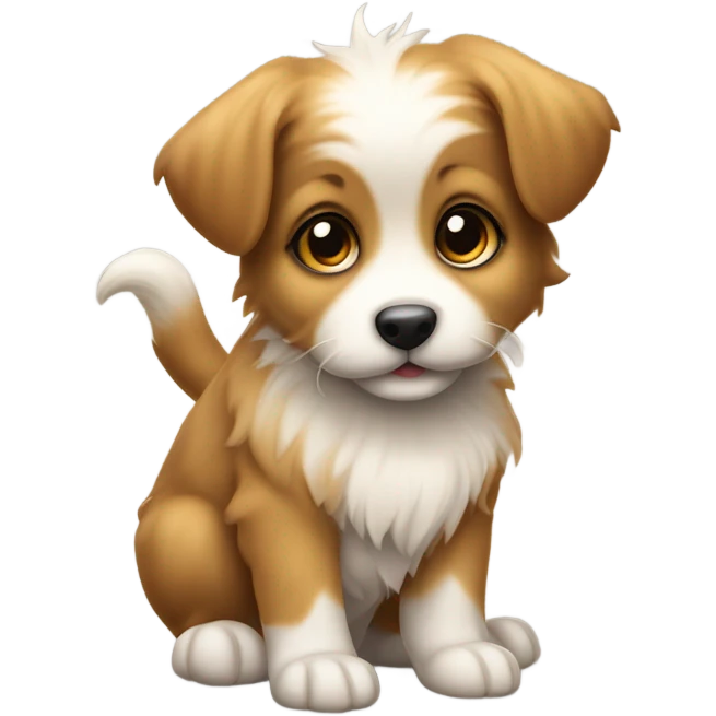 Cute puppy emoji