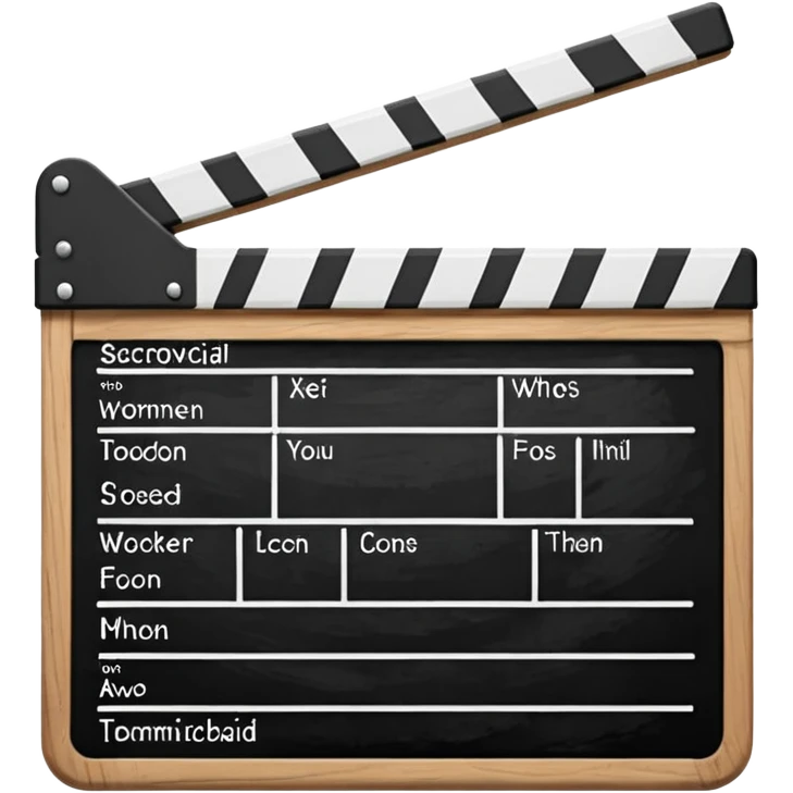 clapperboard emoji