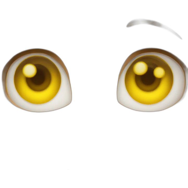 yellow eyes emoji