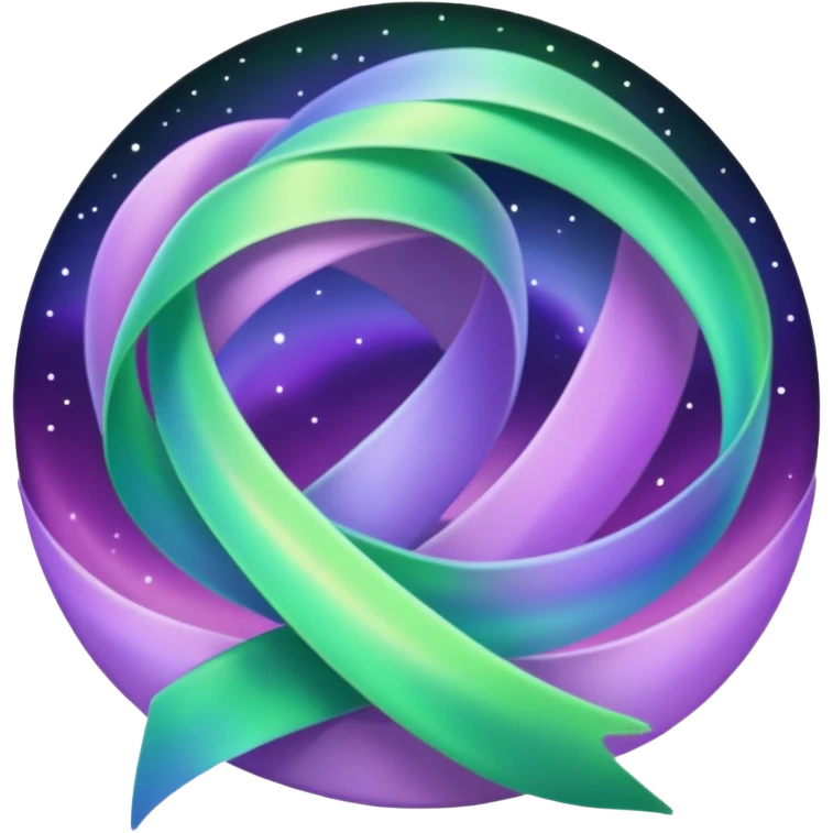 something that represents the aurora borealis emoji