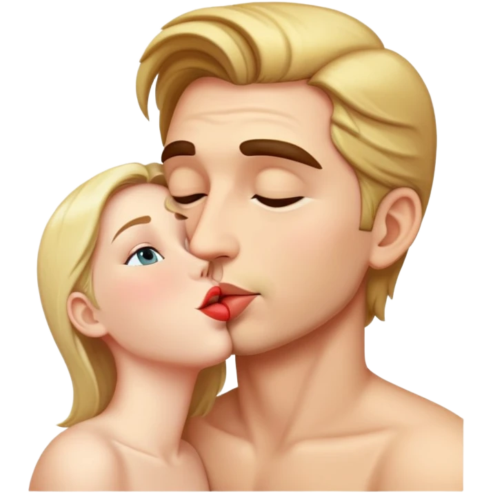 A man kissing emoji