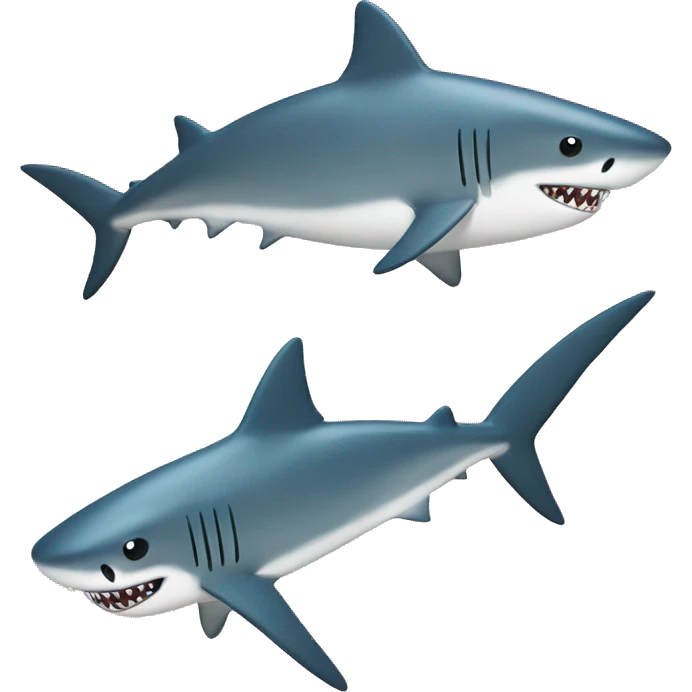 shark with cucumb emoji