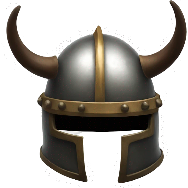 scandinavian helmet with horns emoji