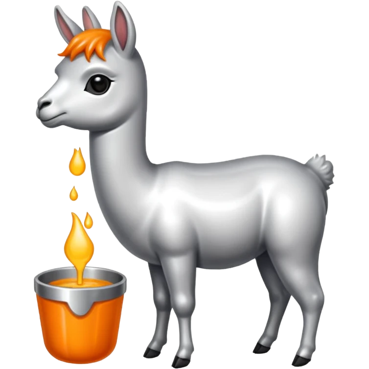 Una cuchara de metal y una llama por debajo emoji