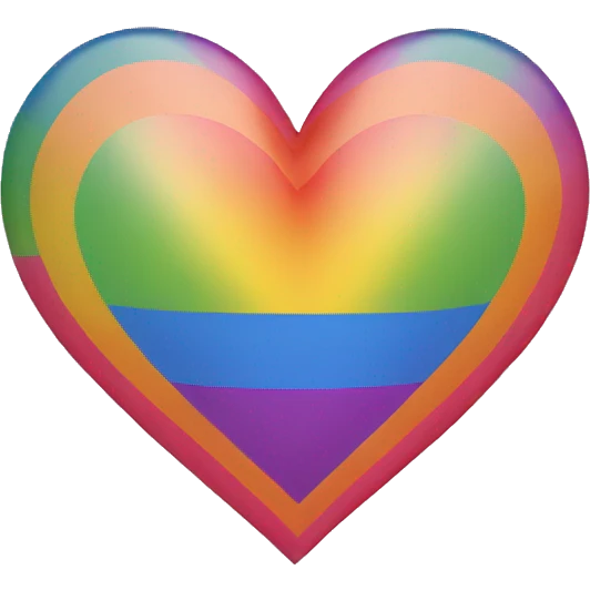 pride flag heart emoji