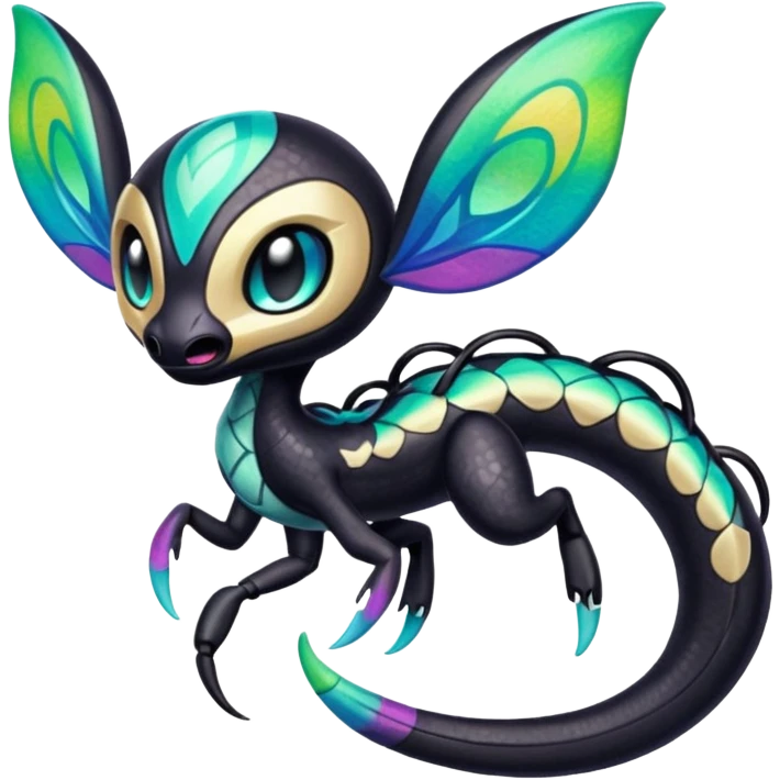 Colorful Exotic Meloetta-Venom-Stitch-Fakémon-creature-hybrid emoji