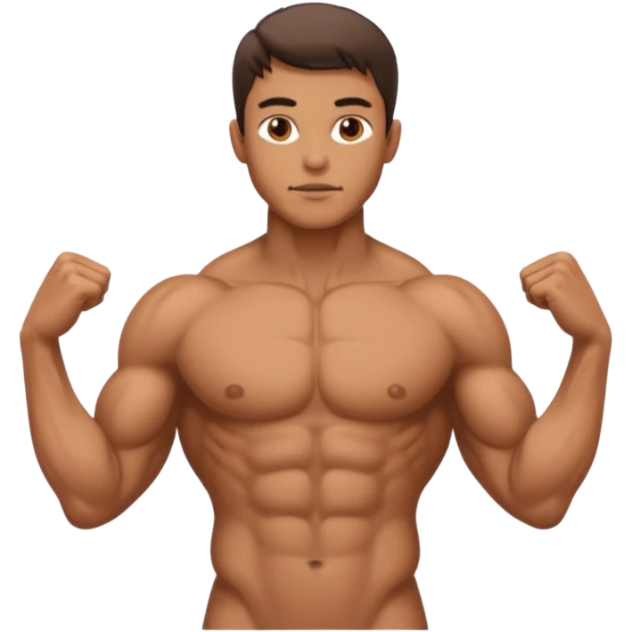 Anatomically correct nude man emoji