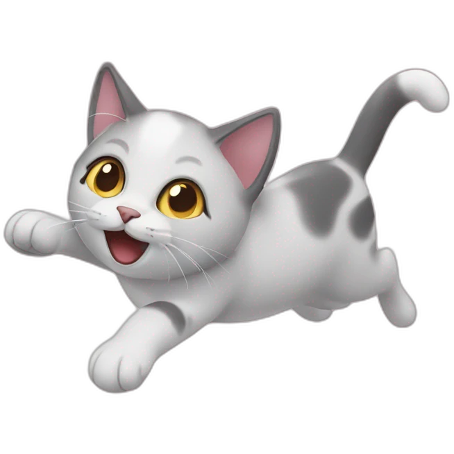 Flying cat emoji
