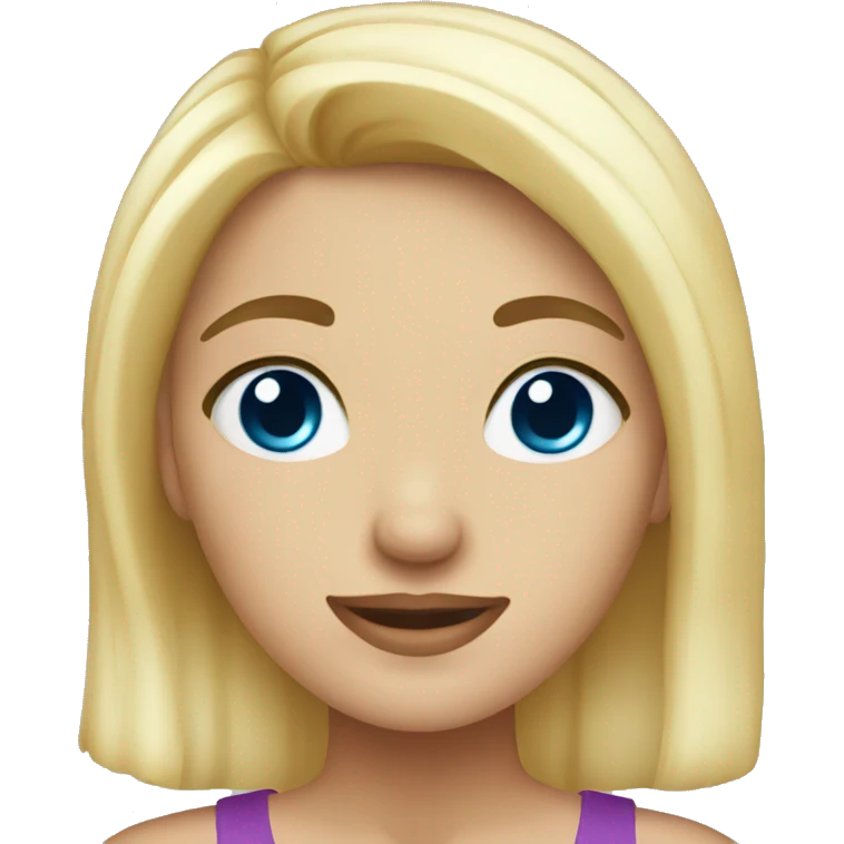 a girl with blonde hair theme new year emoji