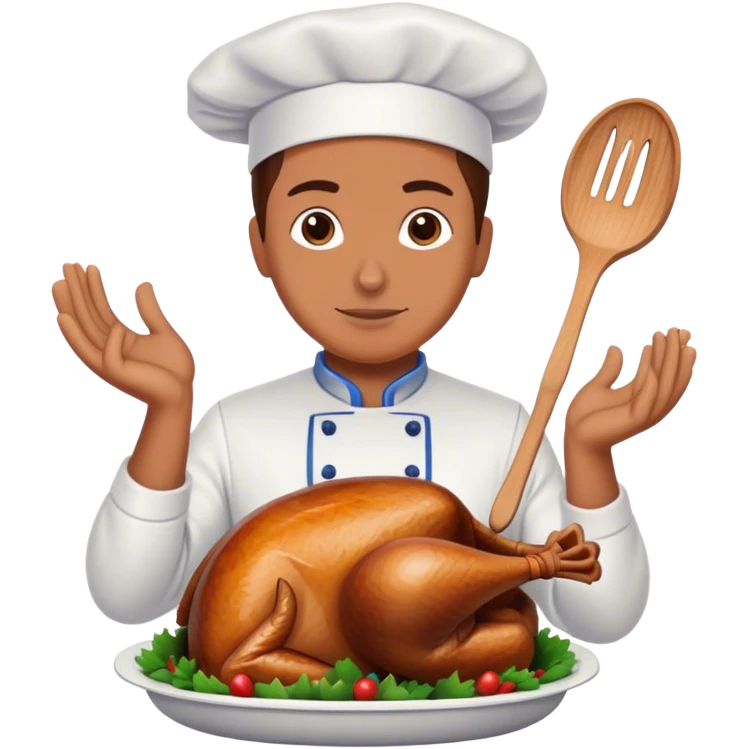 Cooking a turkey emoji