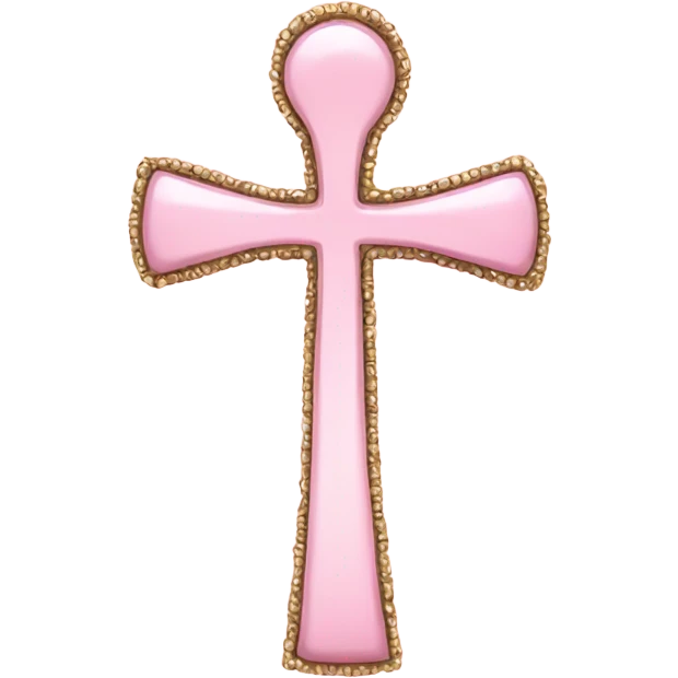 Light pink ankh emoji