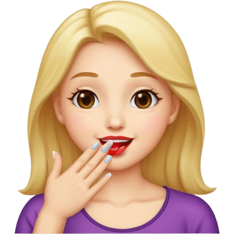 Blowing a kiss emoji