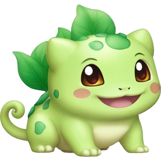 Kawaii Chibi Bulbasaur emoji