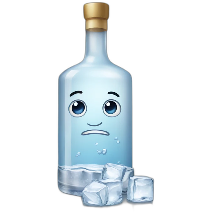 vodka on ice emoji